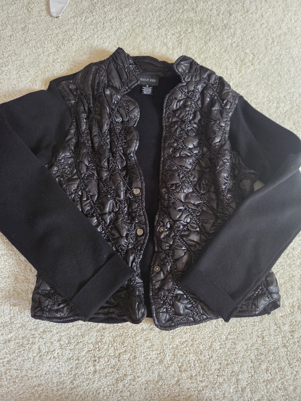 Focus 2000 Women's Black Quilted Jacket